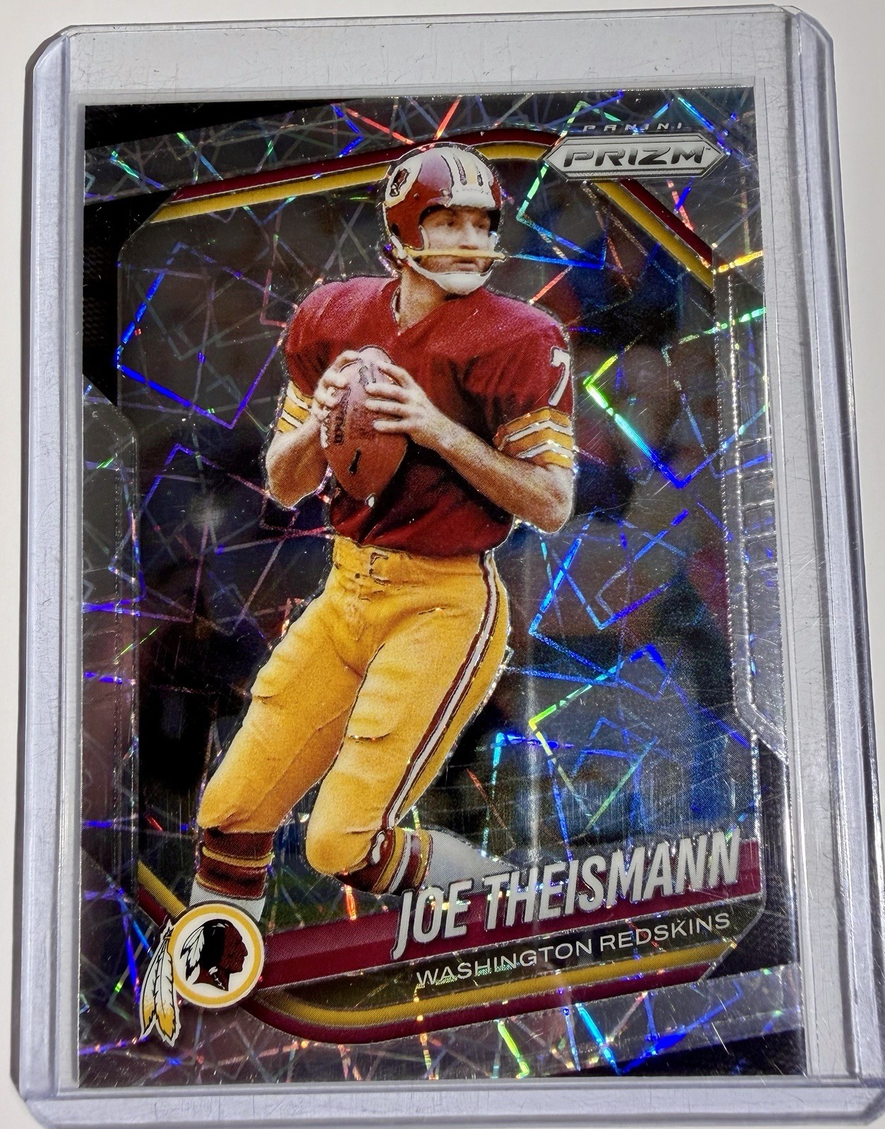 Joe Theismann 2025 Panini Prizm #284 Lazer Redskins