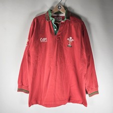 Vintage Wales Rugby Shirt Mens Size XL COTTON TRADERS Home 1992-1993 Jersey