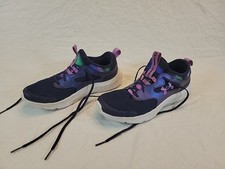 Under Armour Girls Shoes Youth Size 6 EU 38.5 Navy Purple Pink Cosmic Color