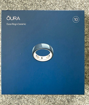 ŌURA Oura Ring 4 Midnight Gr. 10 Keramik Smart Ring Bluetooth iOS/Android Set