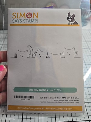 Simon Says Stamp Metal Dies Peek A Boo Sneaky Kitties Cats