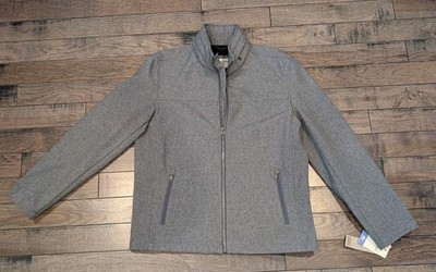 Men's Dockers Breathable Water Resistant Gray Jacket Coat M New