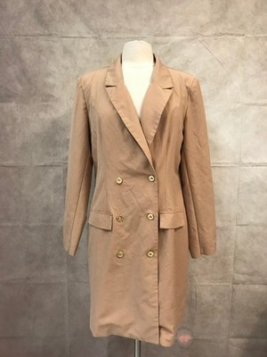 Sharagano Women's Brown Double Breasted Wrap Coat Size 16