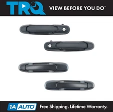 TRQ Black Front & Rear Exterior Outside Door Handle 4 Piece Set for 98-03 Sienna