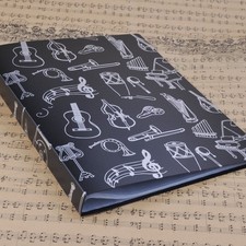 Music Sheet File Paper Storage Folder Documents Holder A4 40 Pockets Black