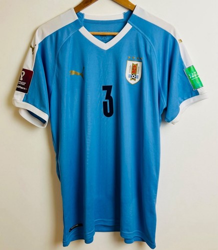 Uruguay Matchworn trikotspieler utileria Maillot # 3 Godin E
