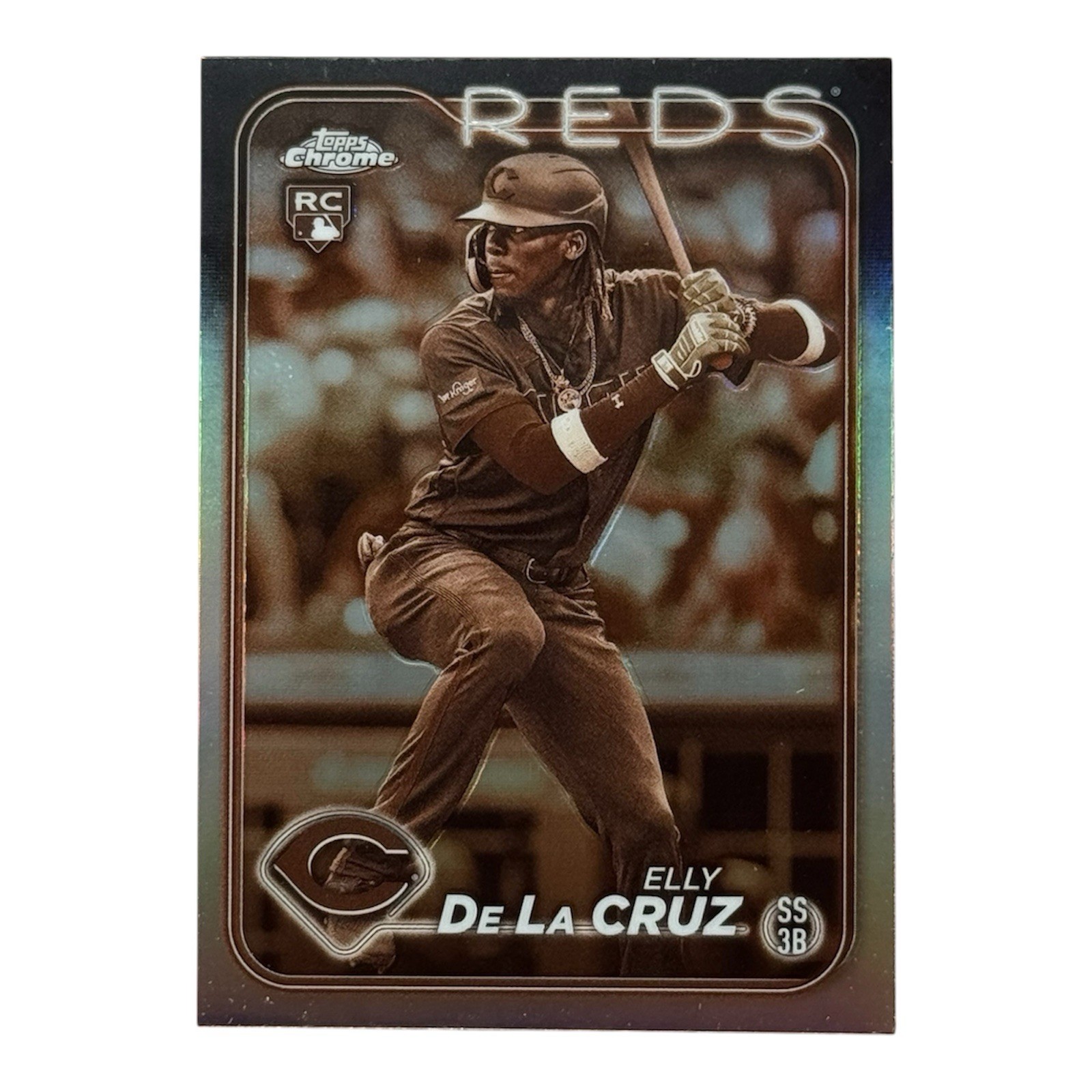 2024 Topps Chrome - Elly De La Cruz #44 Sepia Refractor (RC) Cincinnati Reds