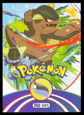 Pokemon Eif Mengka Chinese THICK CARD FOIL #'d /755 Box Hit BR-005 ~ Kangaskhan