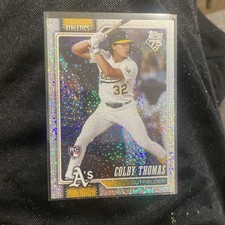 2026 Topps Series 1 Colby Thomas RC Shimmer Glitter Foil #213 Oakland Athletics