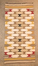 Great Vintage Navajo Chinle Wool Rug Diamond Pattern