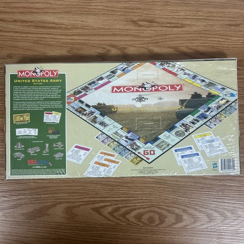 Monopoly Vintage Edizione Esercito Stati Uniti 2002 Hasbro Gioco da Tavolo Sigillato - Foto 2 di 5