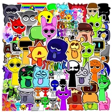 SPRUNKI - 52 STICKERS! No Duplicates - Random Sprunki Stickers  Funny Music Game