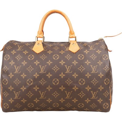 Louis Vuitton Monogram Canvas Speedy 35 Handbag Tasche