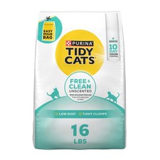 Clumping Cat Litter Odor Control, Free and Clean Unscented Multi Cat Litter ...