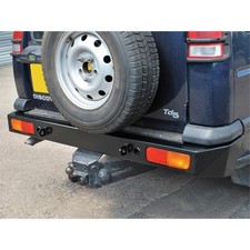 Heavy Duty Rear Bumper (Black) - Land Rover Discovery 2 - DA5646
