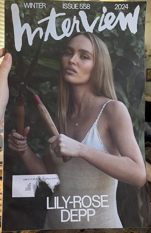 Interview Magazine Winter 2024 Lily-Rose Depp Issue #558 Large Coffee Table Book