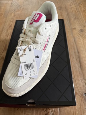 Reebok x Prince Club C 85 Shoes White/Pink/Green Size 13 New with Box