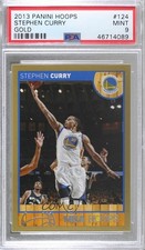 2013-14 NBA Hoops Gold Stephen Curry #124 PSA 9 MINT 02v3