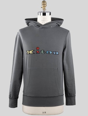 Kiton Gray Cotton Ea Sweater KMX70 Man