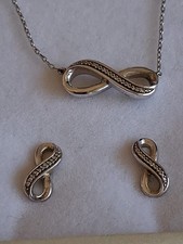 Kay Jeweler Sterling Silver Diamond Infinity ...