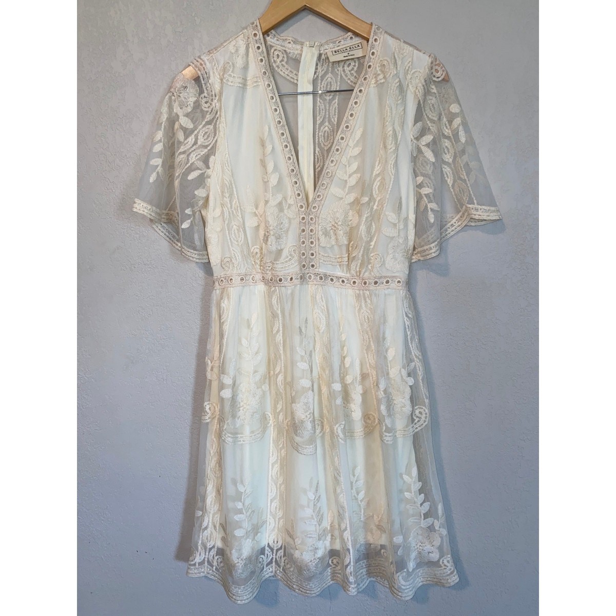 cream colored lace dress Ivory and Cream Lace Maxi Dress
