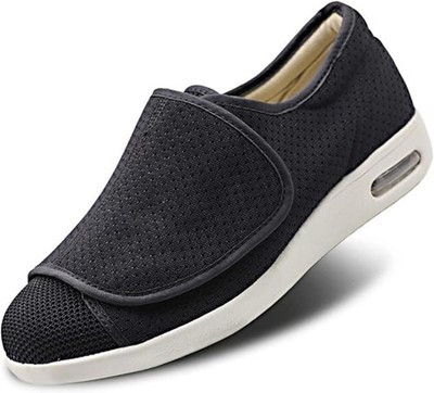 VALTORIC Mens Diabetic Shoes Comfort Walking Sneaker For Elderly Swollen Feet