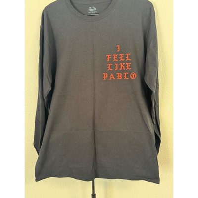 Kanye West I Feel Like Pablo Long Sleeve T-Shirt Black Red TLOP Merch Mens M