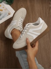 New Retro Versatile Fashion Minimalist trainers, Flat Casual Soft Sole Shoes 