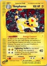 Ampharos 2/165 Holo Rare Expedition Base Set - SWIRL - LP