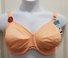 RADIANT BY VANITY FAIR  Peach FULL COVERAGE BRA SMOOTH sz 42DDD NEW!