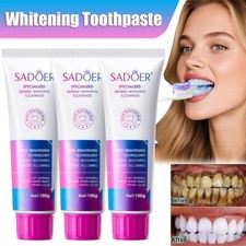 1 3 Pack  Triple Whitening Toothpaste Deep Cleaning Remove Plaque Stains Tartar