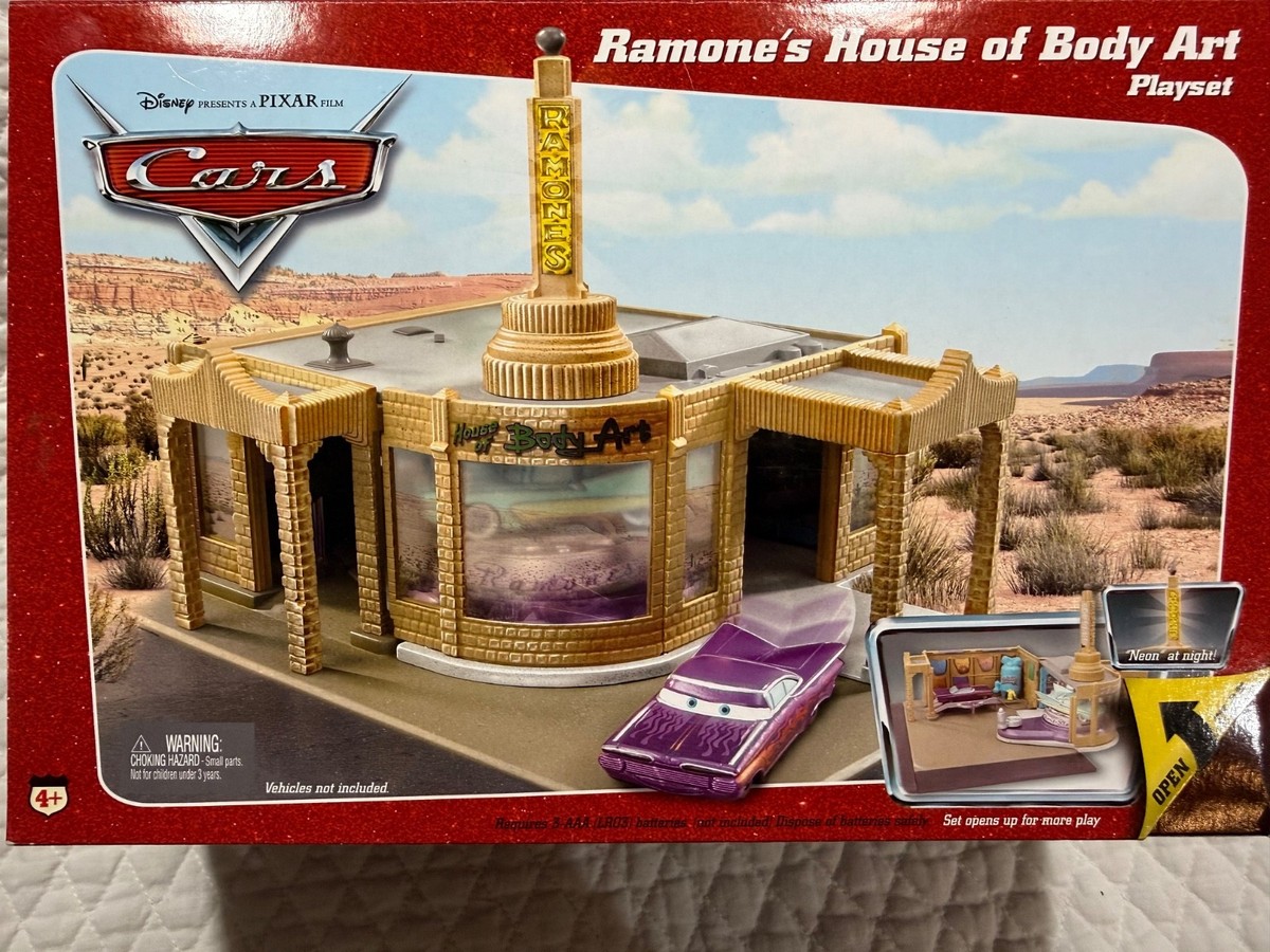 マテルカーズ　ラモーンハウスオブボディーアートプレイセット カーズ・キャラクターカー プレシジョンシリーズの「ラモーンのハウス