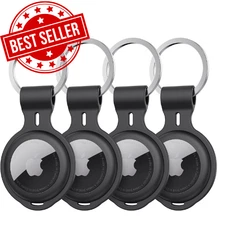 4 Pack for Air tag Holder Case Keychain Car Accessories Thick Protective Compati