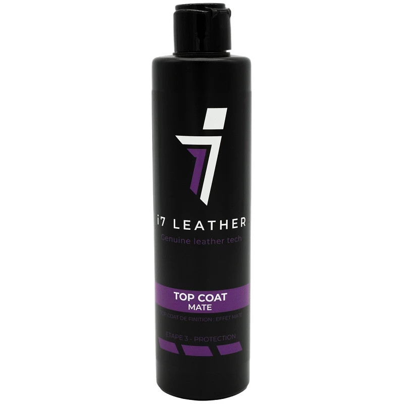 i7 Leather Top Coat mat 250 ml - Anti-usure pour canapé et veste