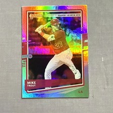 2020 Donruss Mike Trout SILVER Milestone Season Stat Line Variation /45 #129