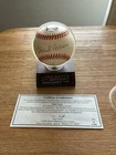 Hank Aaron 25th Anniversary Baseball Signed With Ken Goldin COA