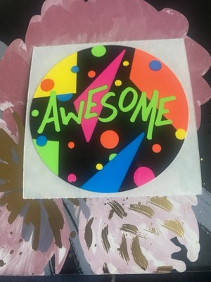 Vintage Smile Makers  awesome  Sticker Mod 2.5x2.5 Inches