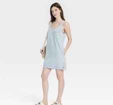 Universal Thread  Target Denim Jean Dress Light Wash  Pockets XS NEW NWT