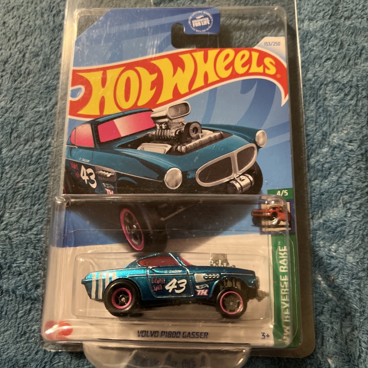 HOT WHEELS 2024 'H' CASE SUPER TREASURE HUNT VOLVO P1800 GASSER W