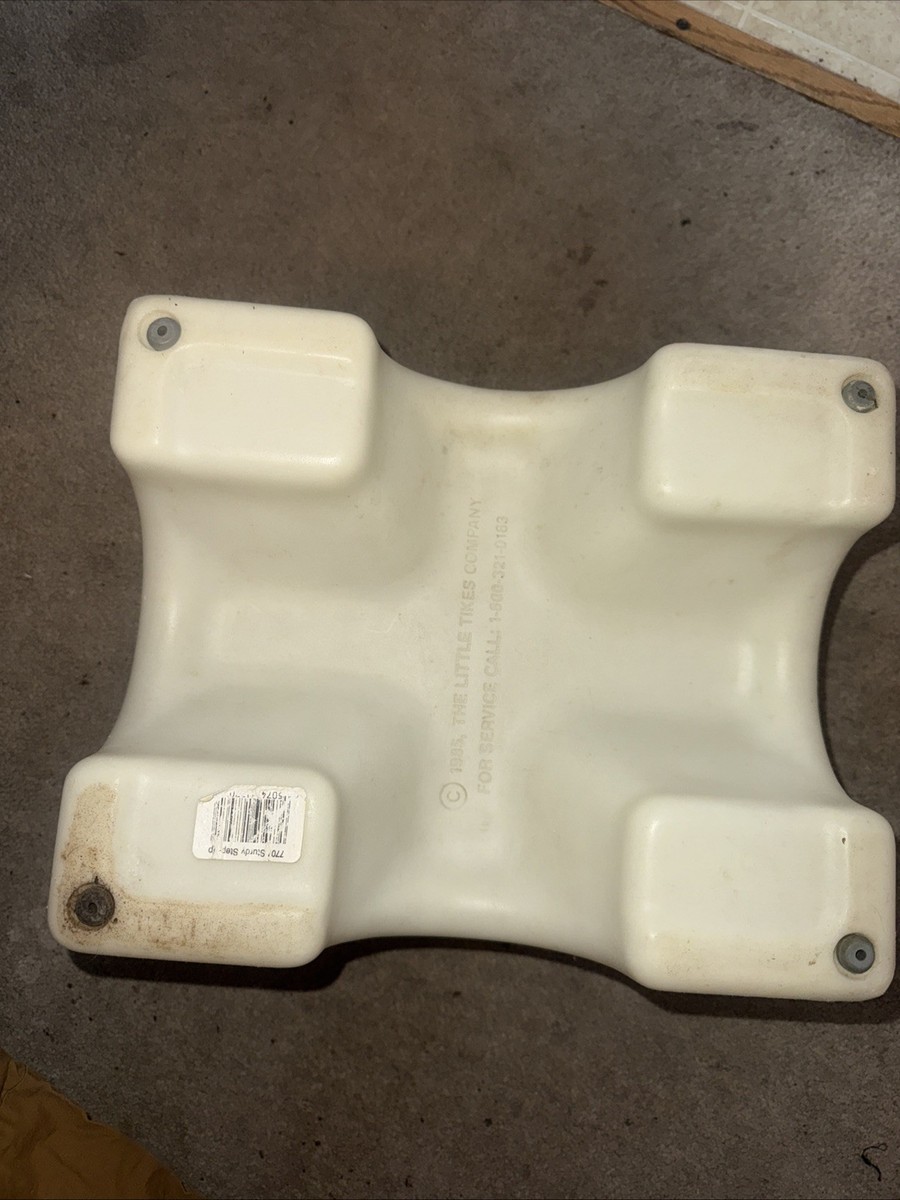 Vintage 1985 Little Tikes Kids Blue & White Step Stool Made In USA