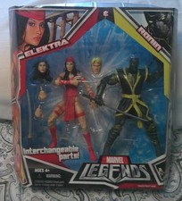 2008 Hasbro Marvel Legends ELEKTRA & RONIN  6    Action Figure Set