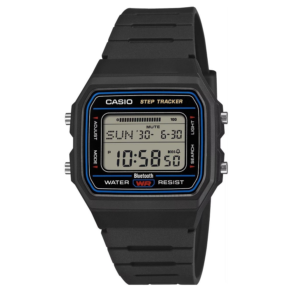 ☆CASIO F-B100W-1BJF Bluetooth CASIO☆ Casio Classic Digital Watch Bluetooth Link Step Tracker Black F