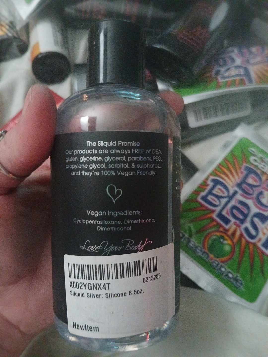 Sliquid Silver Silicone Lube Glycerine & Paraben Free Personal Lubricant