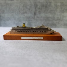 Costa Fortuna nave da crociera Ocean Liner modello Fratelli Pazzaglia Italia legno peltro