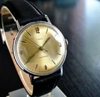 VINTAGE TIMEX 1964 ELEGANT DIAL MECHANICAL WIND UP MEN'S SILVER BLK DRESS WATCH