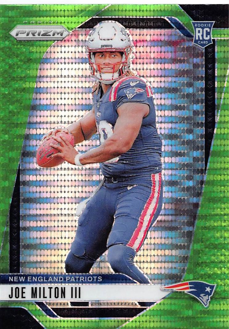 2024 Panini Prizm #354 Joe Milton III Neon Green Pulsar