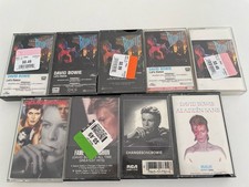 rare david bowie 9 cassette tapes lot Aladdin Sane Fame & Fashion Changes One