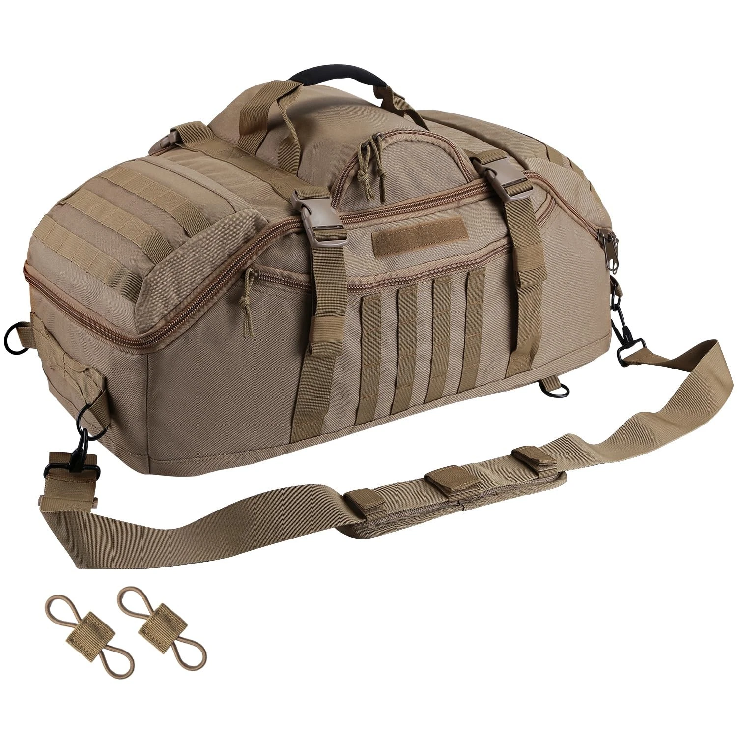 55L Large Duffle Bag, 3-in-1 Tactical Backpack MOLLE Pack for Gym, Sports, Ou...