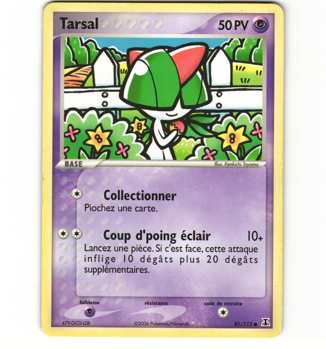 Pokemon French Ralts 81/113 Delta Species HP Non-holo Card