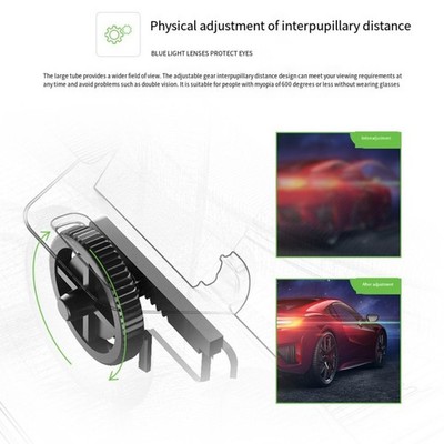 Handy VR Headset mit Controller für 477 bis 7 Zoll Smartphones bequeme Passform